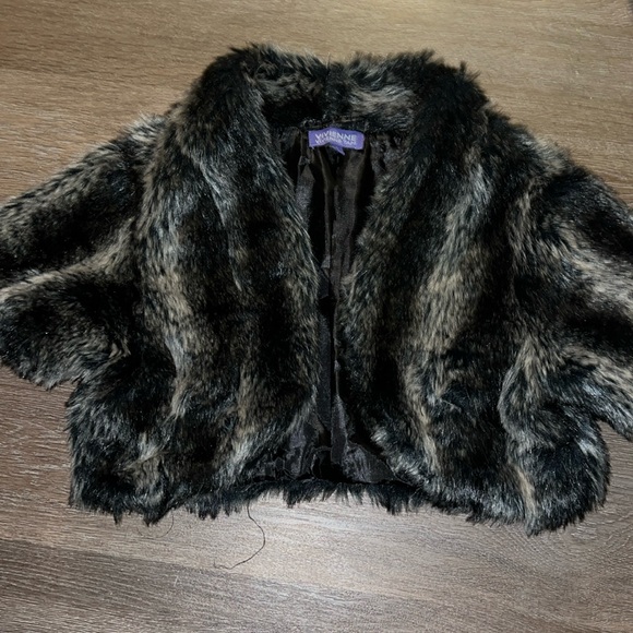 Vivienne Tam faux fur shrug. Small. EUC. - Picture 1 of 4
